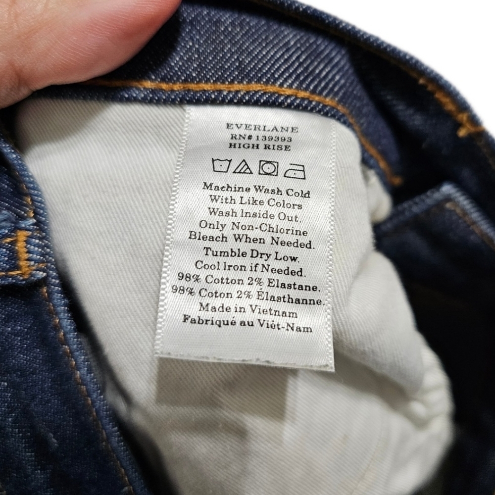 Everlane High Waist Dark Wash Skinny Jeans - Picture 6 of 6